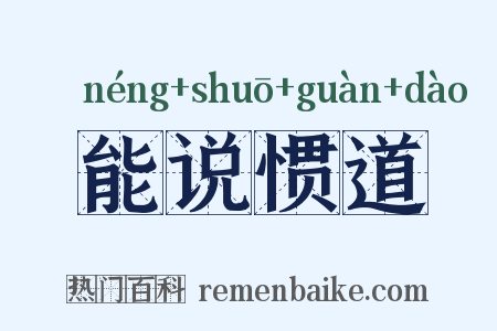 能说惯道是什么意思的图片